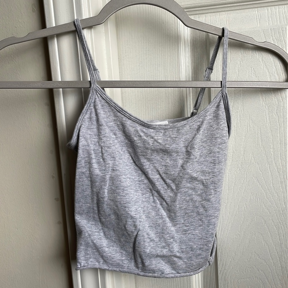 Cropped Grey Forever 21 Tank Top